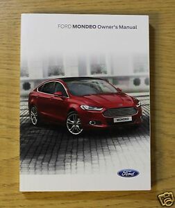Ford mondeo 2018 owners manual